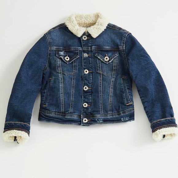NWT AG DENIM GIRLS SIZE L ICEBERG WASH JACKET